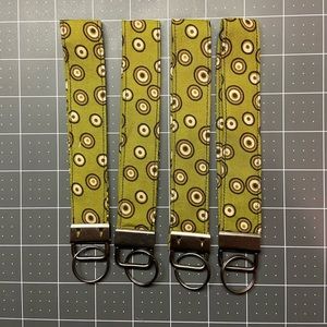 Handmade Green Spotted Keychain